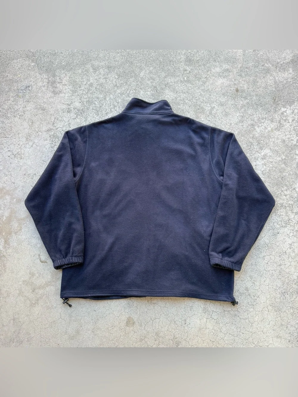 Vintage CHICAGO BEARS NFL Football Embroidered Full Zip Fleece Navy Blue Jacket